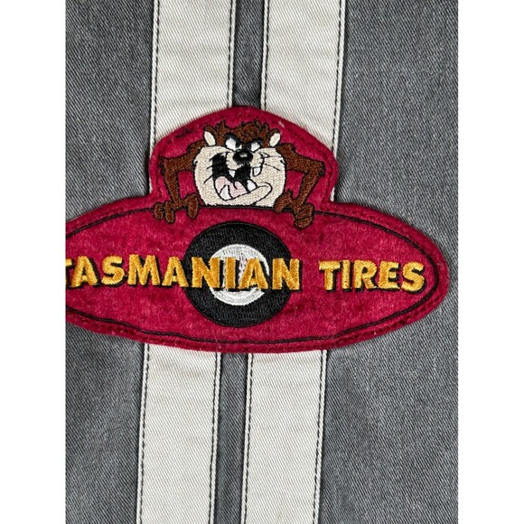 Looney Tunes ACME Racing Jacket Gray Bugs Bunny Warner Bros XL - Picture 9 of 15